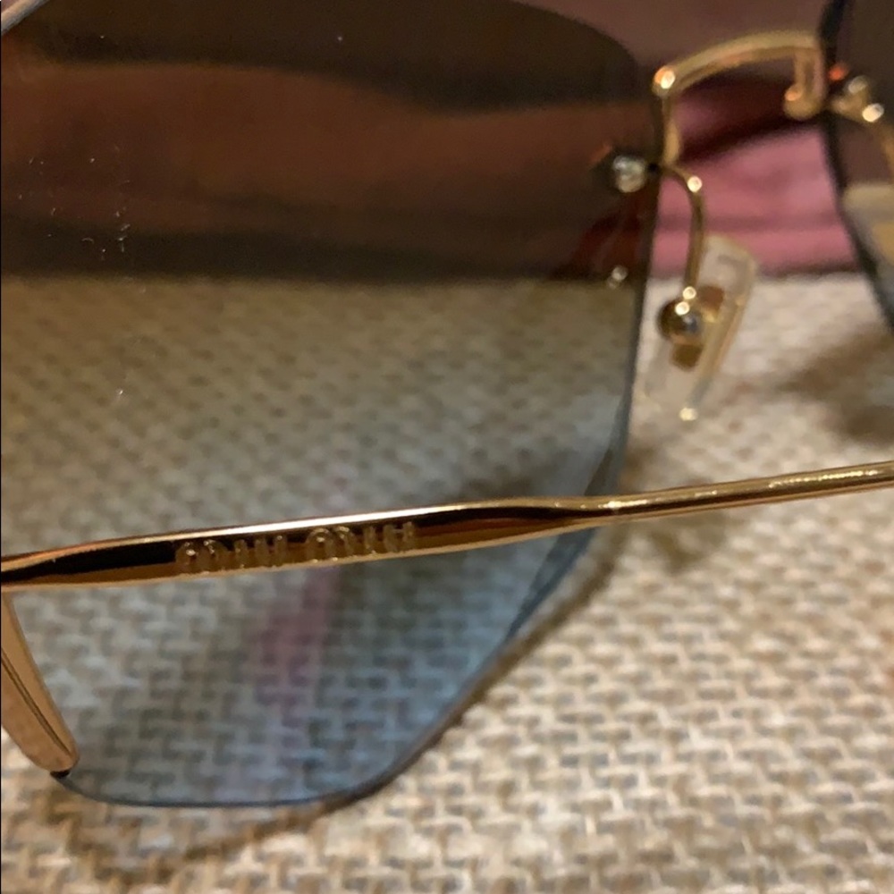 MIU MIU Frameless Super Lightweight Sunglasses - Picture 7 of 10